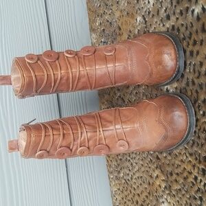 Miz Mooz Megan wingtip Whiskey Ankle Boots